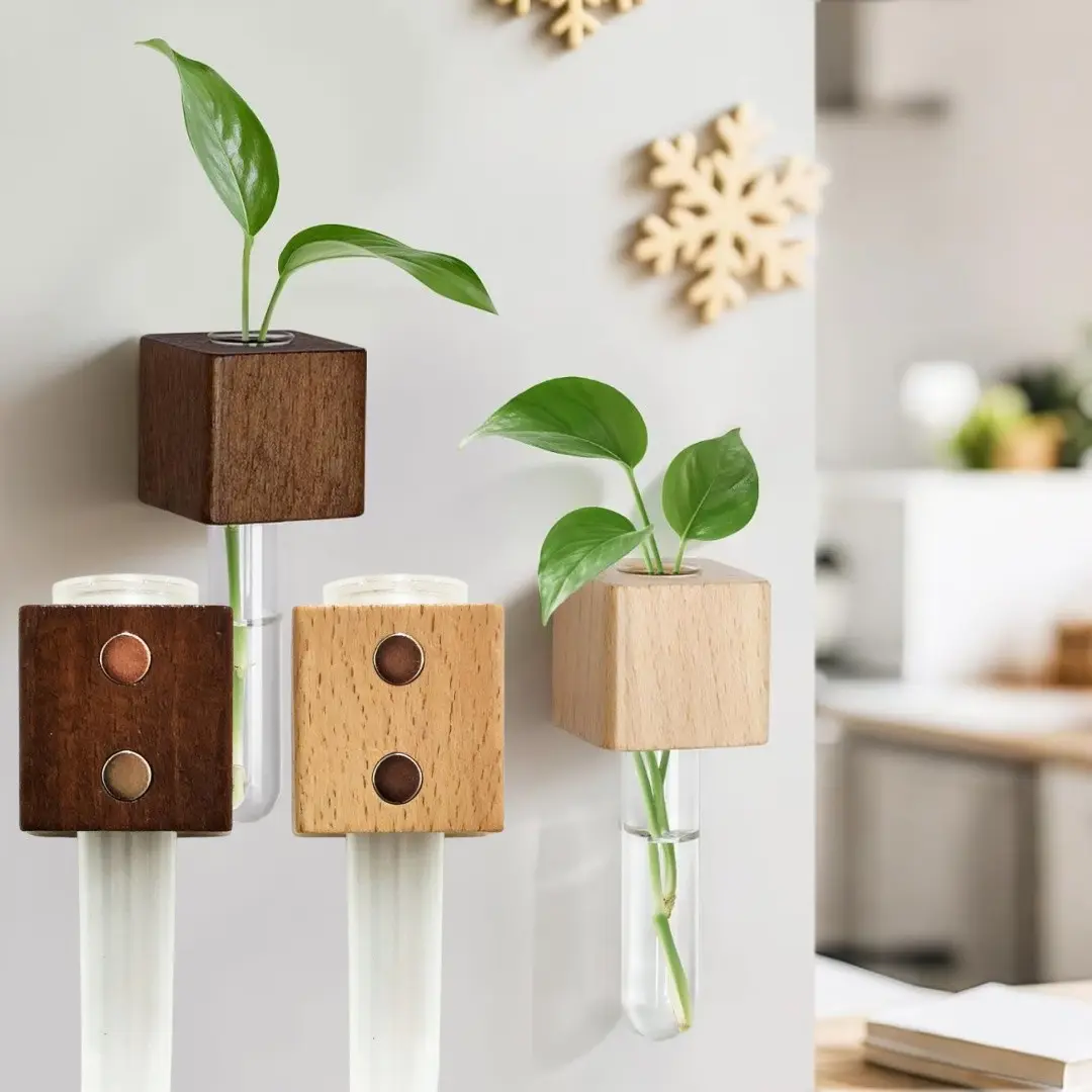 2-Pack Magnetic Kitchen Refrigerator Magnets, Strong Adhesive Base, Suitable for Fridge, Cabinets, Oven, Reclaimed Wood Decor, Modern Farmhouse Style