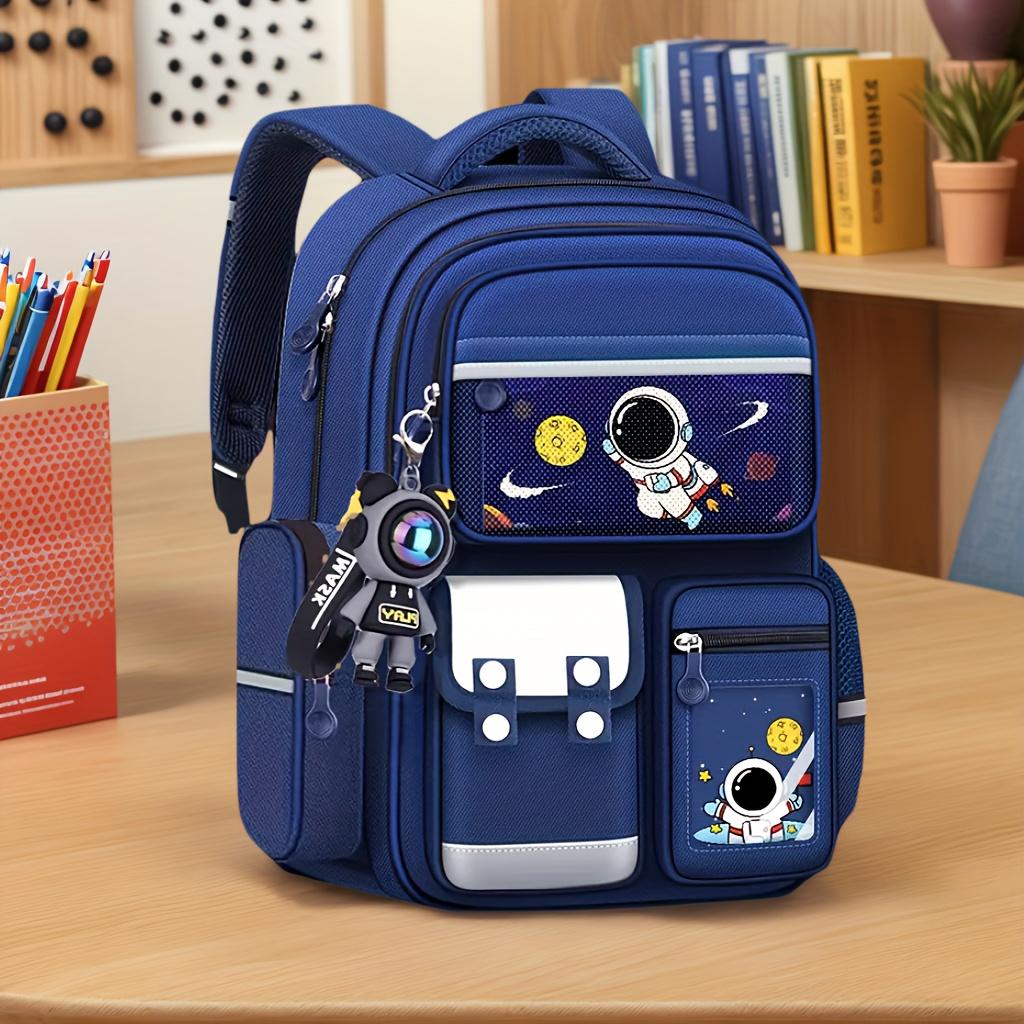 ERT-Latest Space-Themed Backpack, Lightweight and Durable with Multiple Pockets - Compartment, Casual Large Capacity Bag Suitable Travel and School, Perfect Back-to-School Gift, School Backpack Cute Backpack Set with Lunch Box Colorful Silk Juggling Scarv