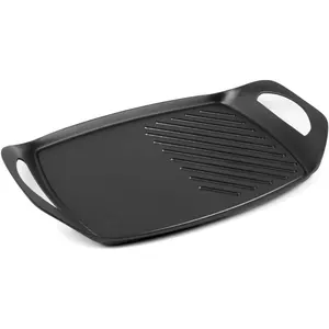 Stove Top Griddle Pan-Flat & Grill Sides, 17"X11" Nonstick Griddle/Grill Pan for Indoor/Outdoor Cooking, Dishwasher Safe, Use  Stove, Induction Cooktop, Oven, or Gas Grill (17"X11")