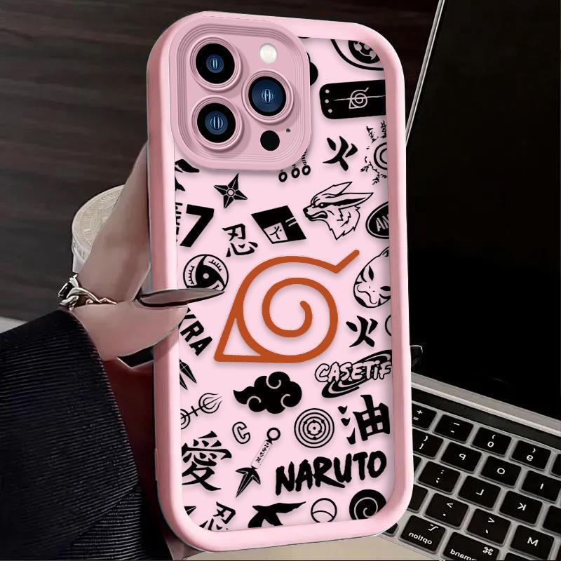Anime N-NARUTOS Silicone Case For iPhone 17 16 15 14 13 12 11 Pro Max Plus Air Shockproof Cover