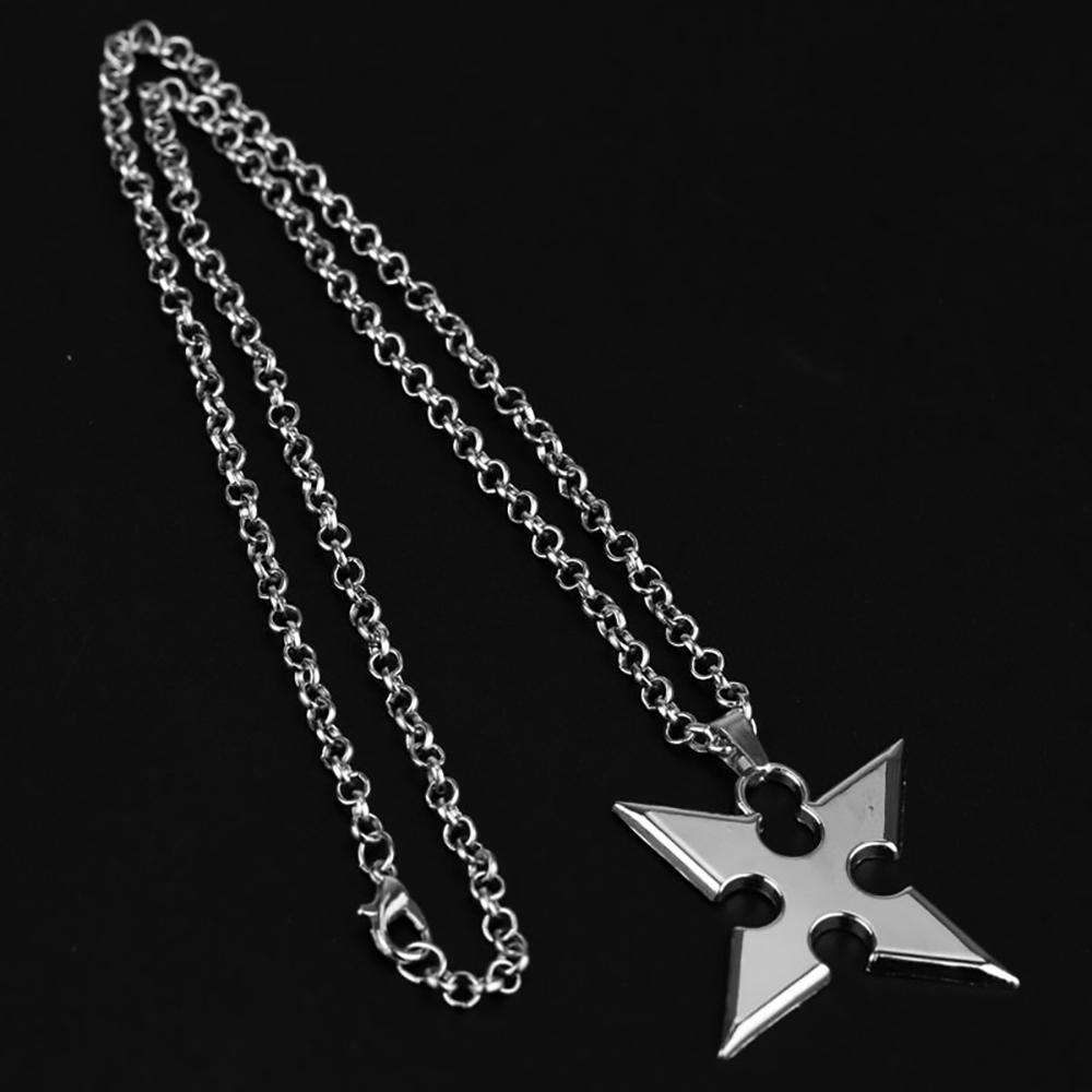 Kingdom Hearts Cosplay Metal Alloy Necklace Cartoon Movie Sora X Pendants Darts Rope Chain Men's Jewelry Accessories GiftsGift