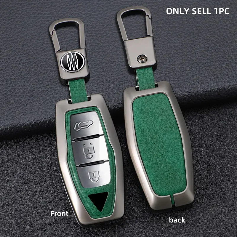 For Mitsubishi Outlander 2022 2023 2024 2025, Zinc Alloy 3 Buttons Car key Case Cover Shell, 360° All-round Protection Scratch-Resistant & durable, Car Interior Accessories