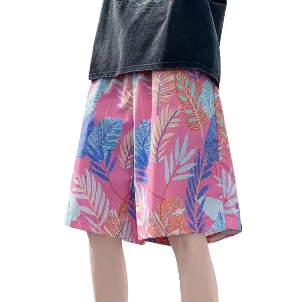 Men's Quick-Dry Swimming Trunks - Jigsaw Pattern, Loose Fit Breathable Swimwear Shorts, Adjustable Hidden Drawstring Elastic Waist Streetwear Beach Shorts