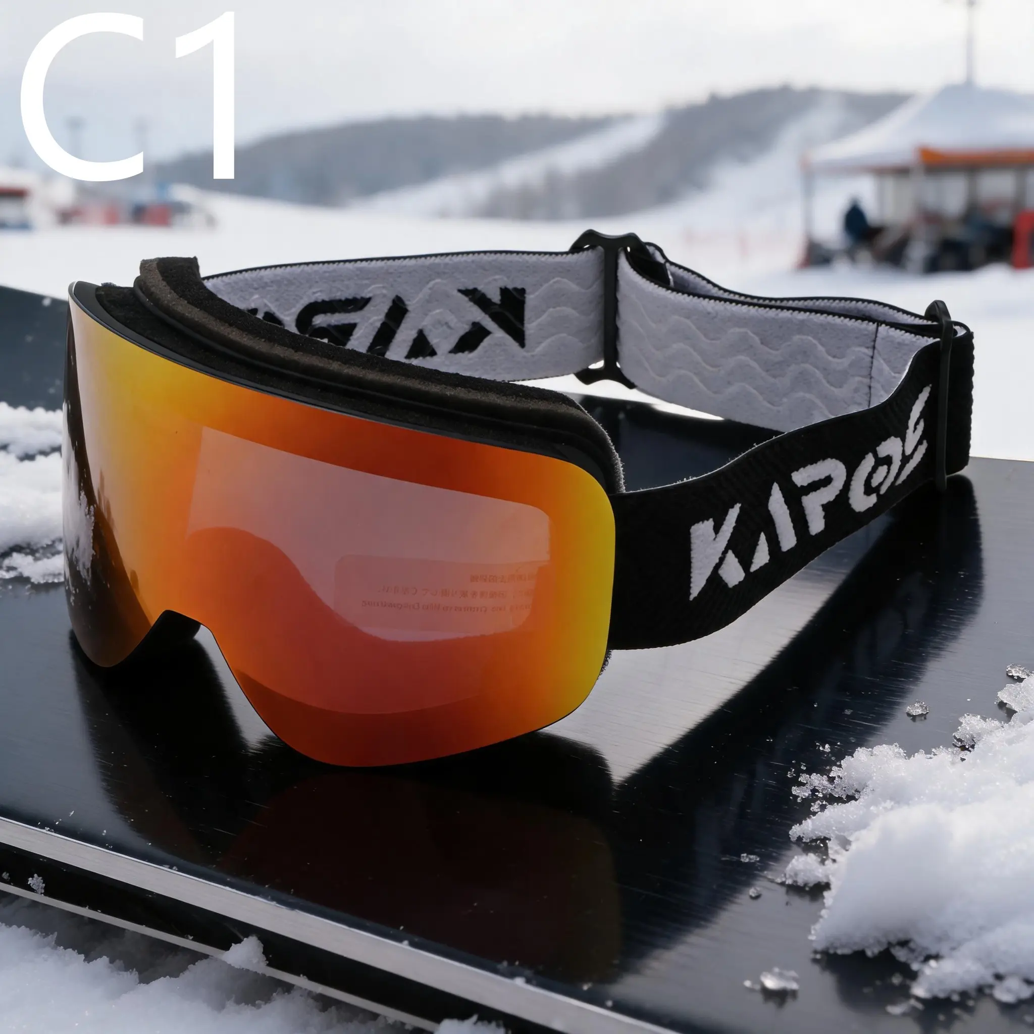 High-End Outdoor Ski Goggles for Adults, Dual-Layer Anti-Fog HD Uv400 Protection, Snow Sports Safety Eyewear, Winter Activity Gear