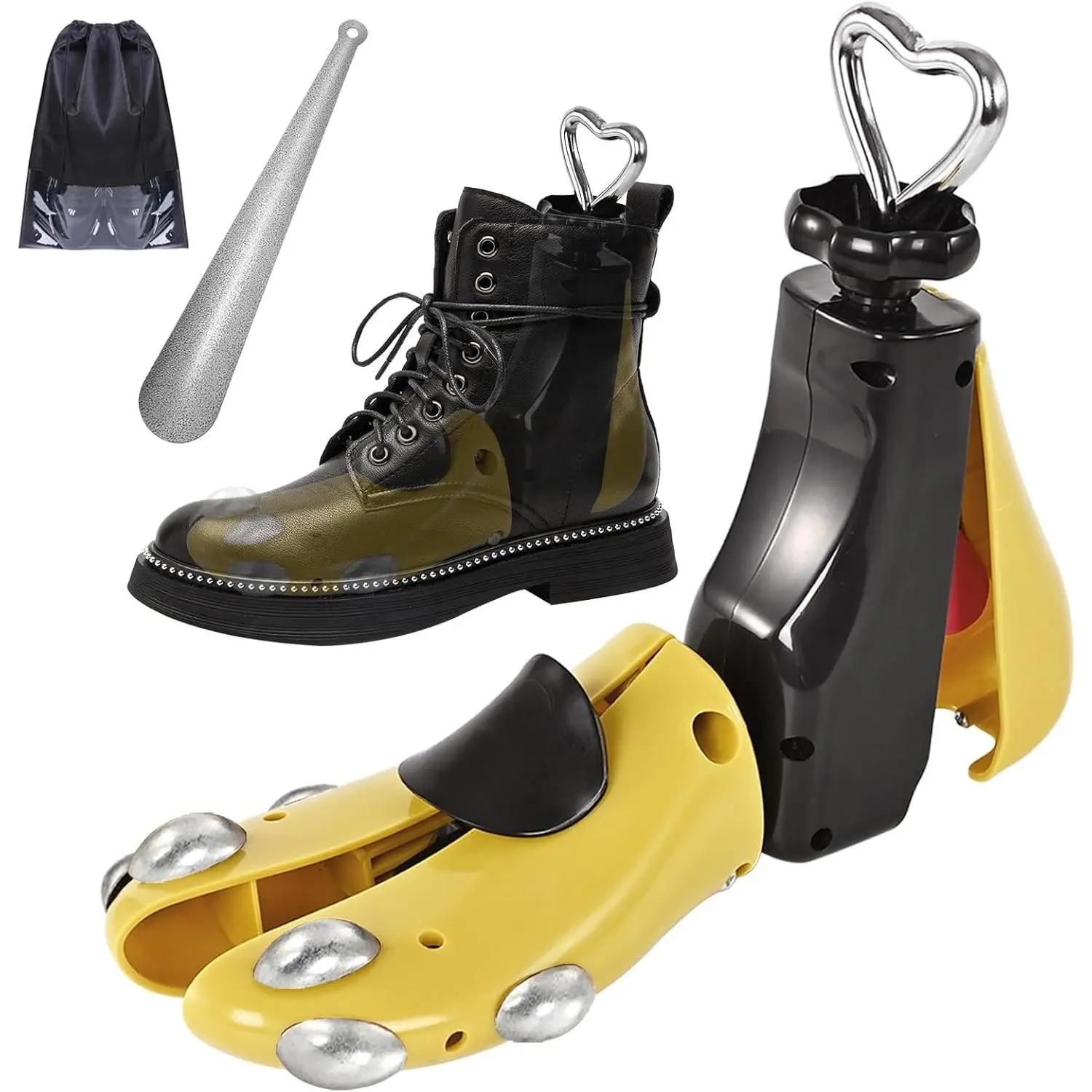 Shoe Stretcher Women Men, Boot Stretcher Wide Feet, 4-Way Shoe Widener & Expander for Stretch Length & Width