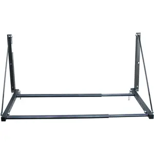 Adjustable Wall Mount Folding Tire Rack – 32 to 48 Inch Width – 300 lb Capacity – Heavy Duty Steel Garage Tire Storage Holds 4 Tires – 70489