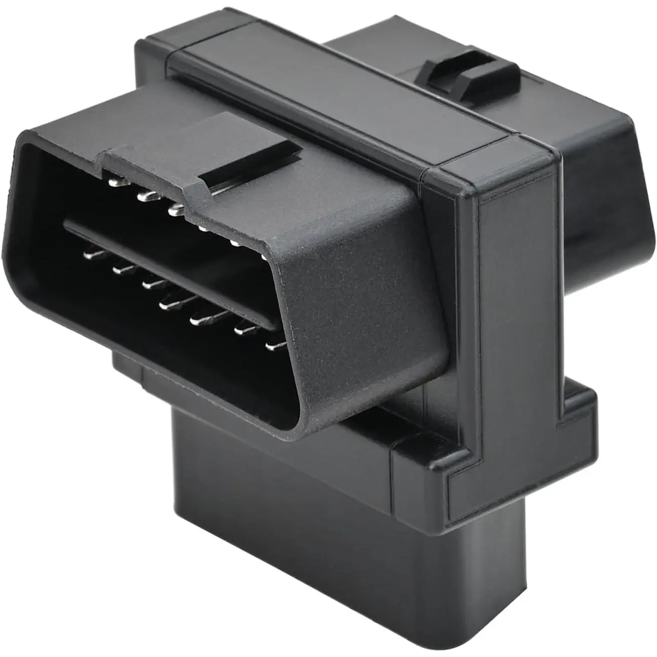 Pocket OBD2 Splitter , OBD II Full 16 Pin 1 Male to  Female 1 to 2 T Split 2 Way Extension Converter Adapter for Diagnostic Extender (Bottom Widest)