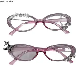 Light Flat-Lens Retro Y2K Sunglasses For Ladies, Classic Millennium Streetwear Eyewear, Multi-Scene Stylish Shades Perfect For Daily Wear, Shooting Prop And Thoughtful Holiday Present For Female Friends