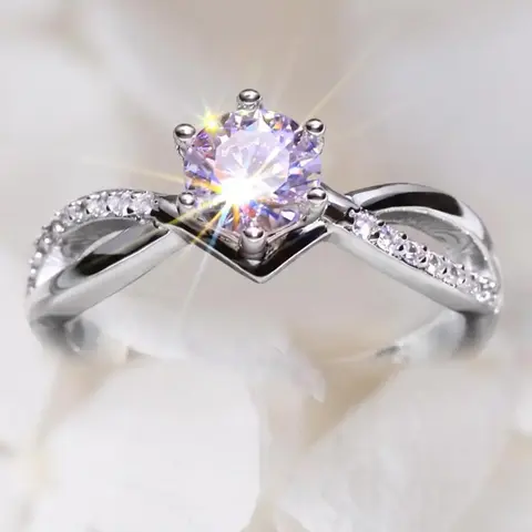 Fashion Artificial Crystal Decorated Criss Cross Design Ring, Geometric Design Ring, Casual Ring, Beautiful Rings, Jewelry for Women, Daily Clothing Decor, Jewelry for Birthday Gift, Cubic Zirconia Rings