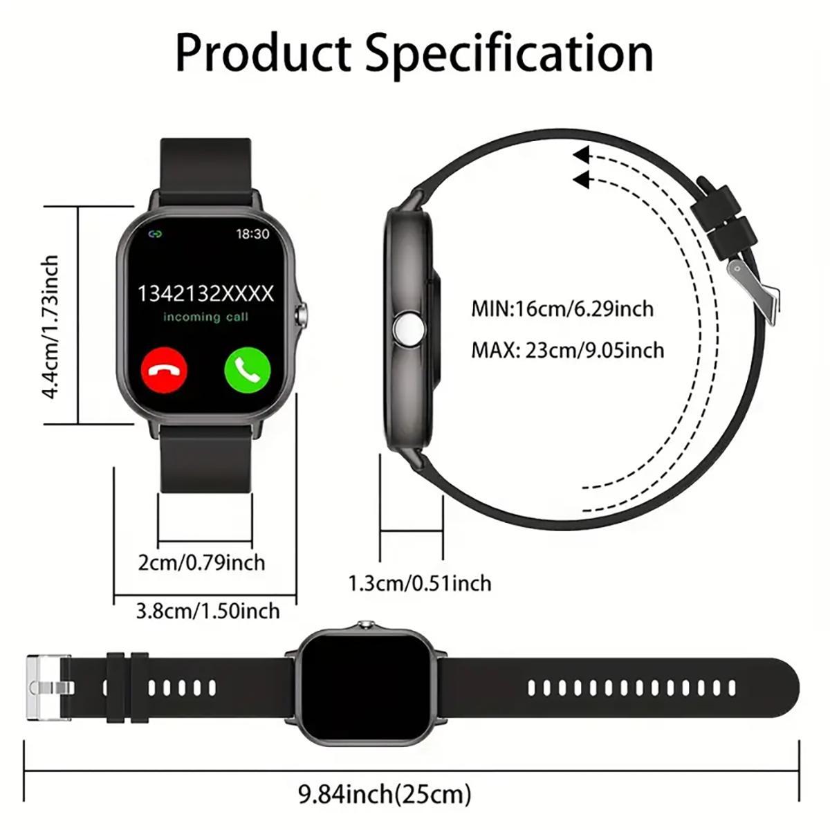 Multifunctional Smart Watch, Fashionable Digital Watch with Multi-Sport Modes, Sports Watch for Women & Men, Wearable