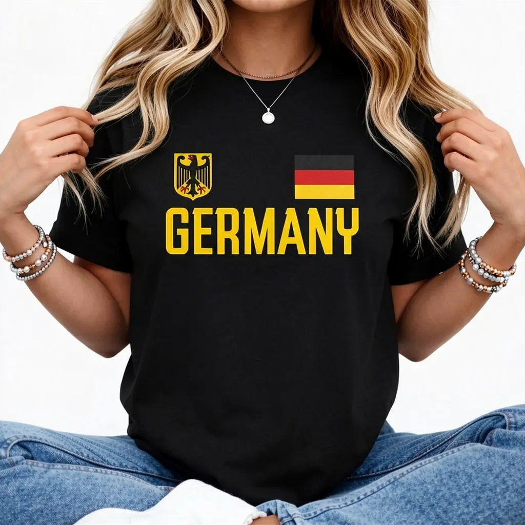 Germany Flag Deutschland Football Soccer Fan Men Women T-Shirt