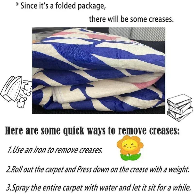 VIKAMA Crime Scene Creative Rug Comfortable Noise-Reducing Entrance Mat Bedroom Entryway Bedside Rug Home Decor