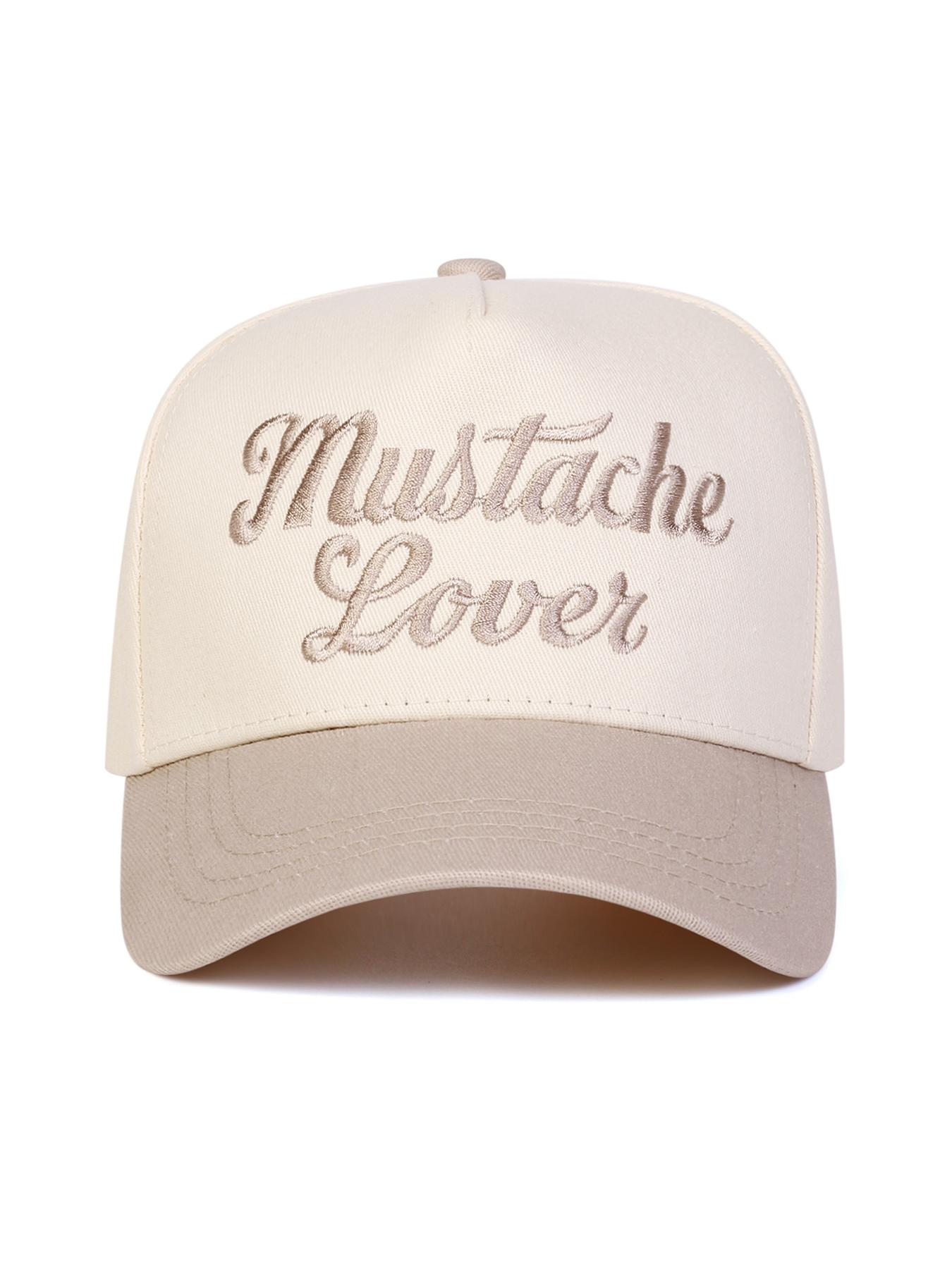 Unisex Mustache Lover Fun Five-Sided Baseball Cap, Adjustable Sun Protection Hat for Men & Women, Casual Spring & Fall Outdoor Travel