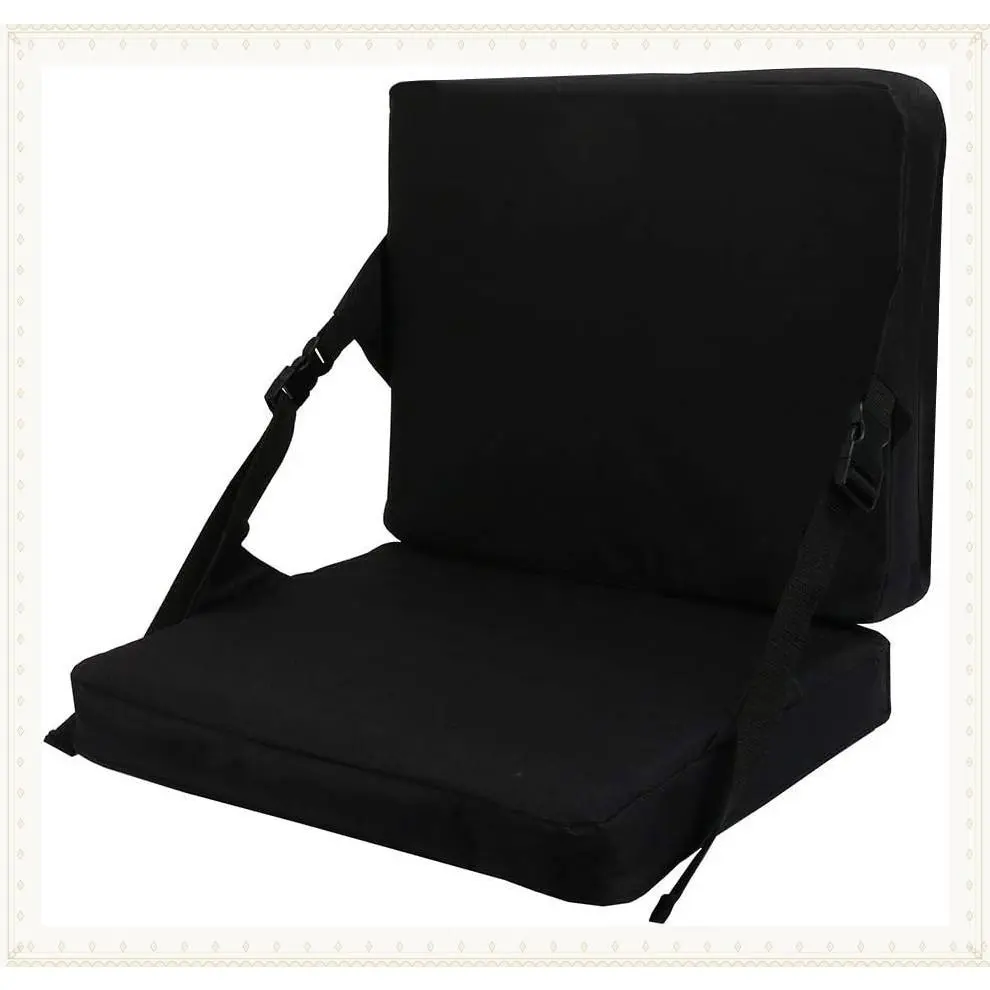 Indoor & Outdoor Folding Chair Cushion Without Back Support, Foldable Portable Stadium Seat,Chair Cushion for Sports Events, Outing, Travelling，Hiking, FishingGift