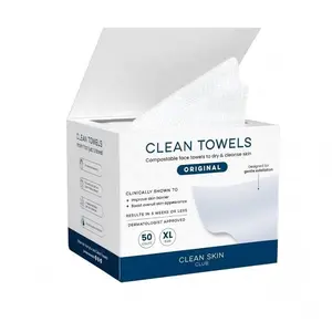 Boxed Face Cleansing Tissues, Disposable Facial Wipes, Soft Cotton Pads, Thickened Gentle Towels, Ideal for Daily Use