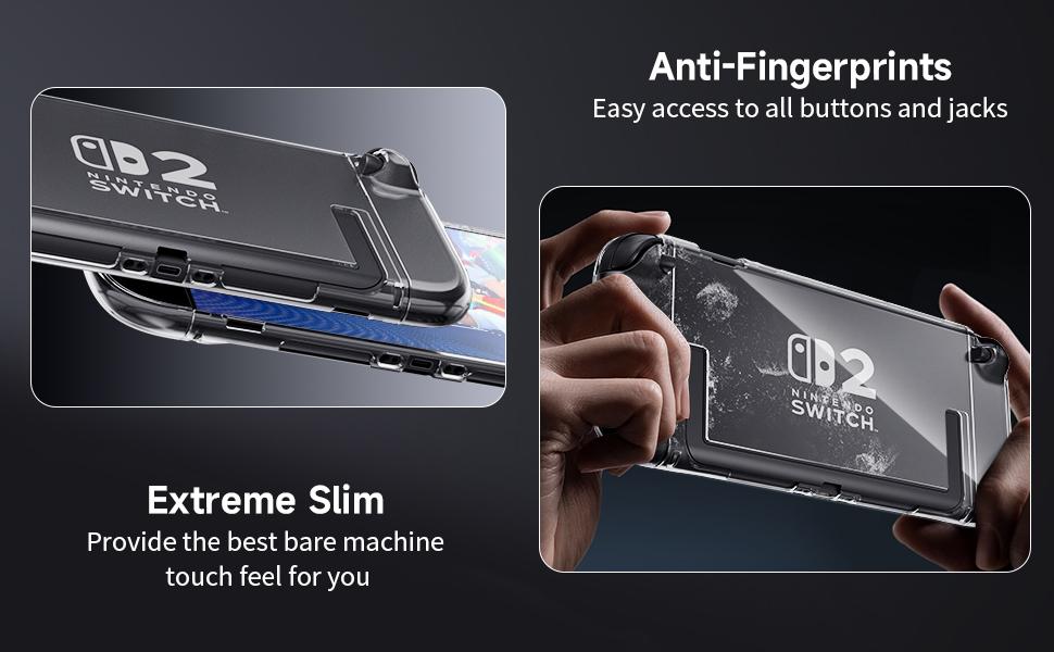 Protective Case for Nintendo Switch 2,Hard PC Sparkle Crystal Protective Cover for Switch New 2025 Console & Joy-Con Controller Accessories