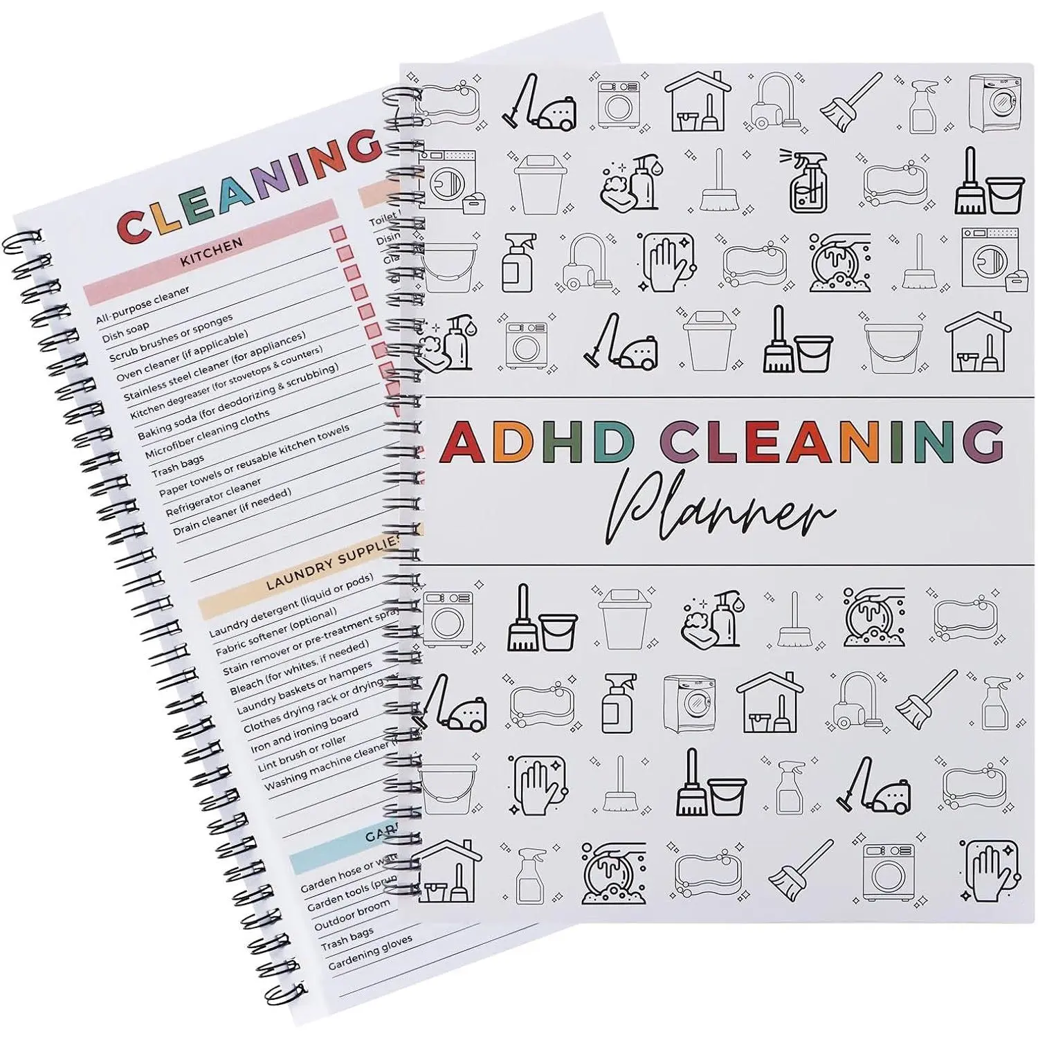 Cleaning Planner, Cleaning Schedule and Checklist Organizer, Editable  Cleaning- Plan, Daily, Weekly and Monthly Household Cleaning- Planner
