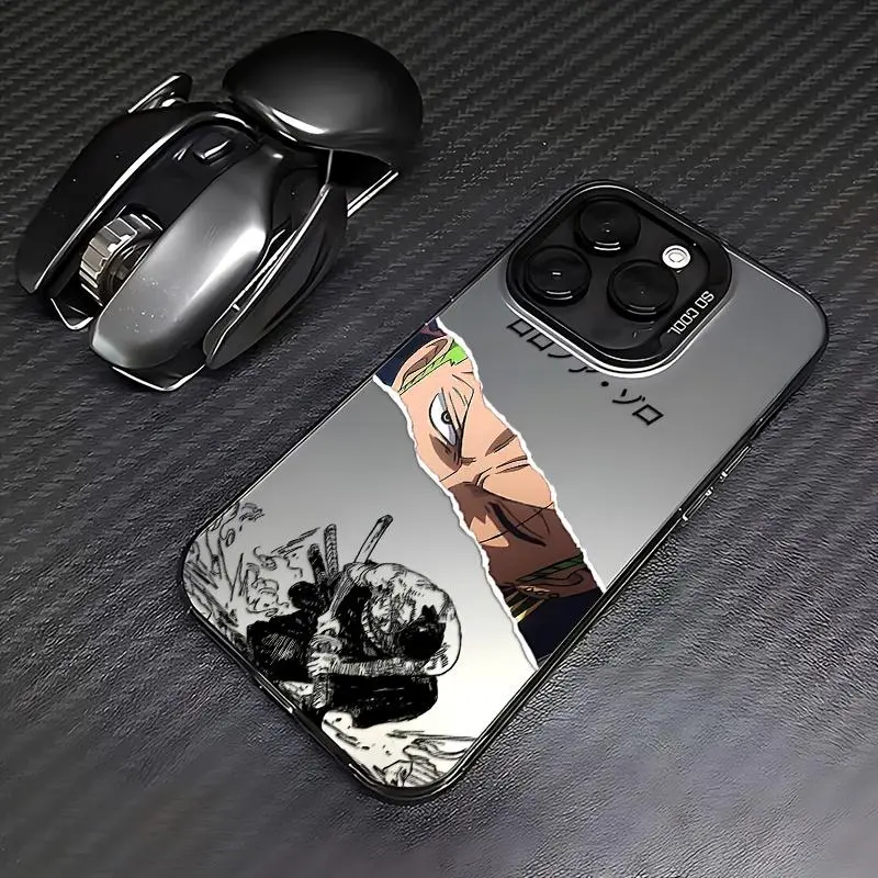 Popular One Piece Zoro Matte Anti-Drop Phone Case for iPhone 17 16E 16 15 14 13 12 11 Mini Pro Max Air X XR XS Max 8 7 Plus