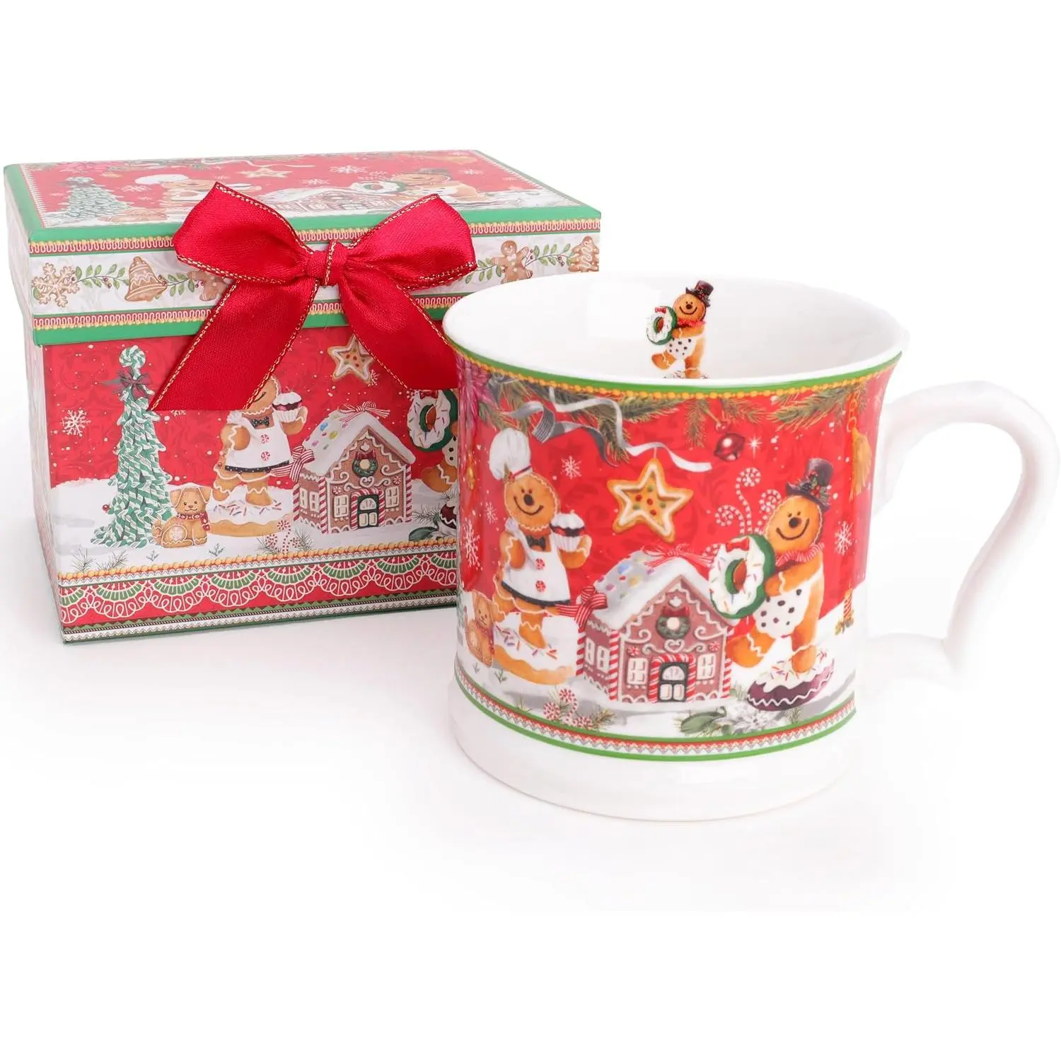 ® Gingerbread Deluxe Ceramic Tableware Range - 15oz Mug With Matching Decorative  Box