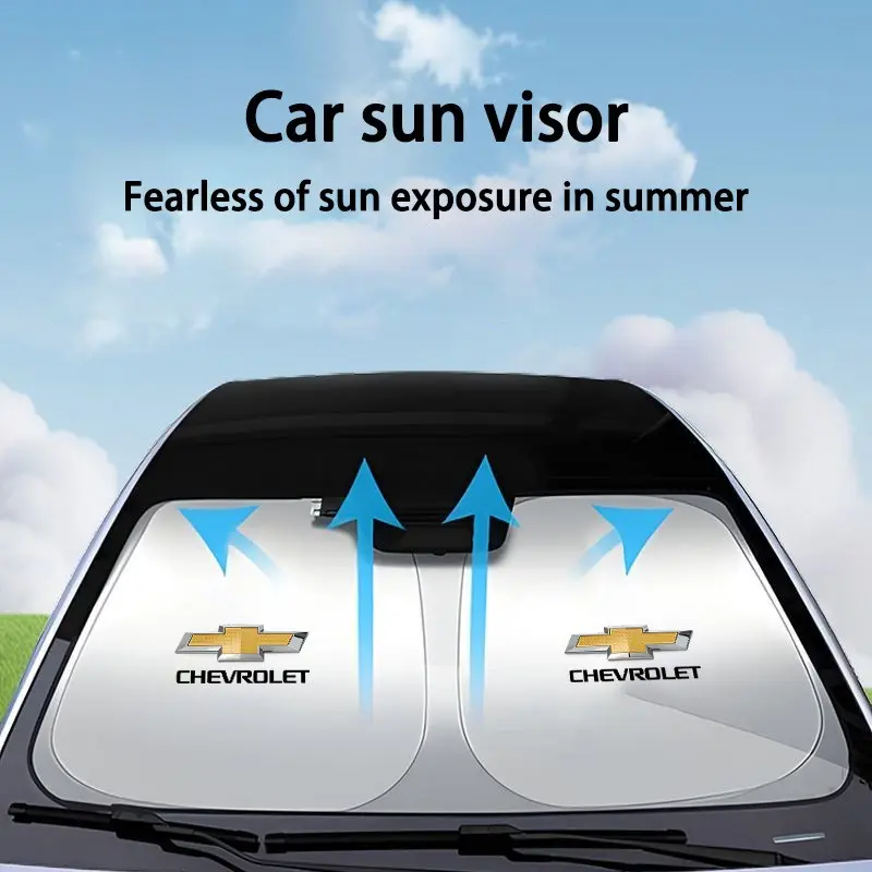 Car Windshield Sun Shade Cover Visor, UV Protection Shield for Chevrolet Models, Essential Car Accessories for Comfort and Safety, Sunshade for Car Windshield