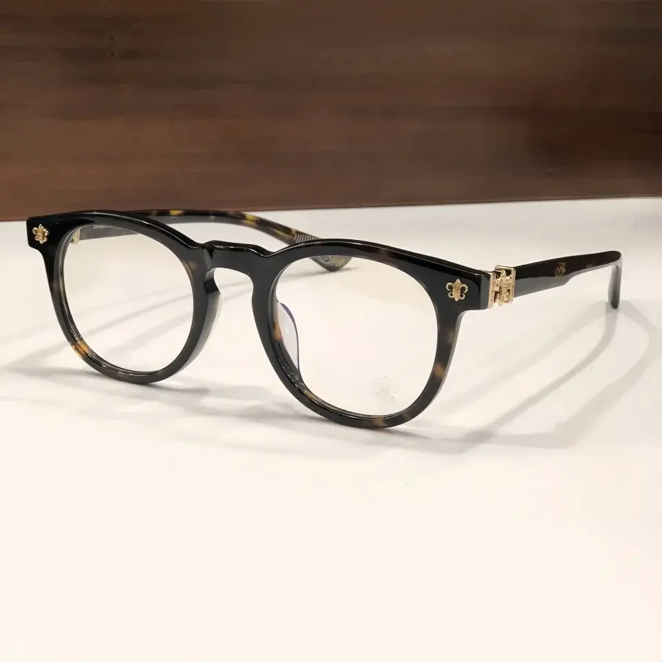 Premium Handmade Acetate Oversized Rimless Eyeglasses Frame - Lightweight Luxury UV Protection Optical Frames for Men & Women