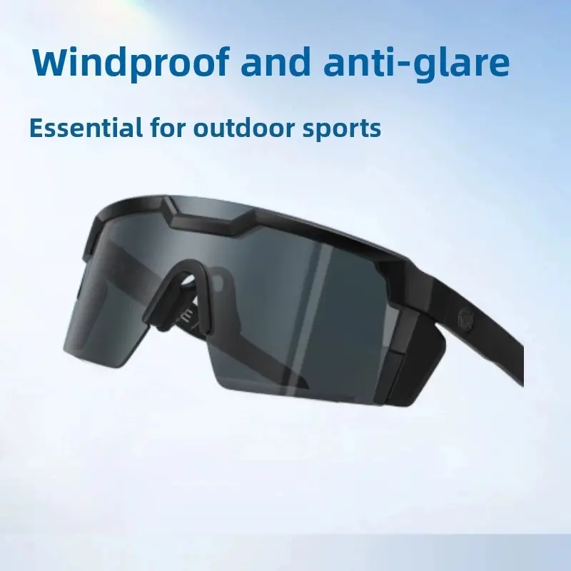 Outdoor cycling, windproof, anti-glare, hiking, mountaineering, men's and women's large-frame protective photochromic glasses