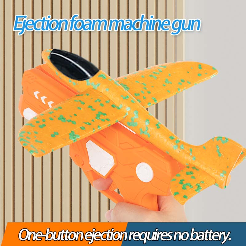 Colorful Durable Foam Airplane Launcher Toy, 1 Set Outdoor Fun Handheld Hand-Throwing Airplane Toy, Outdoor Sports Toy for Kids, Birthday Gift for Boys & Girls