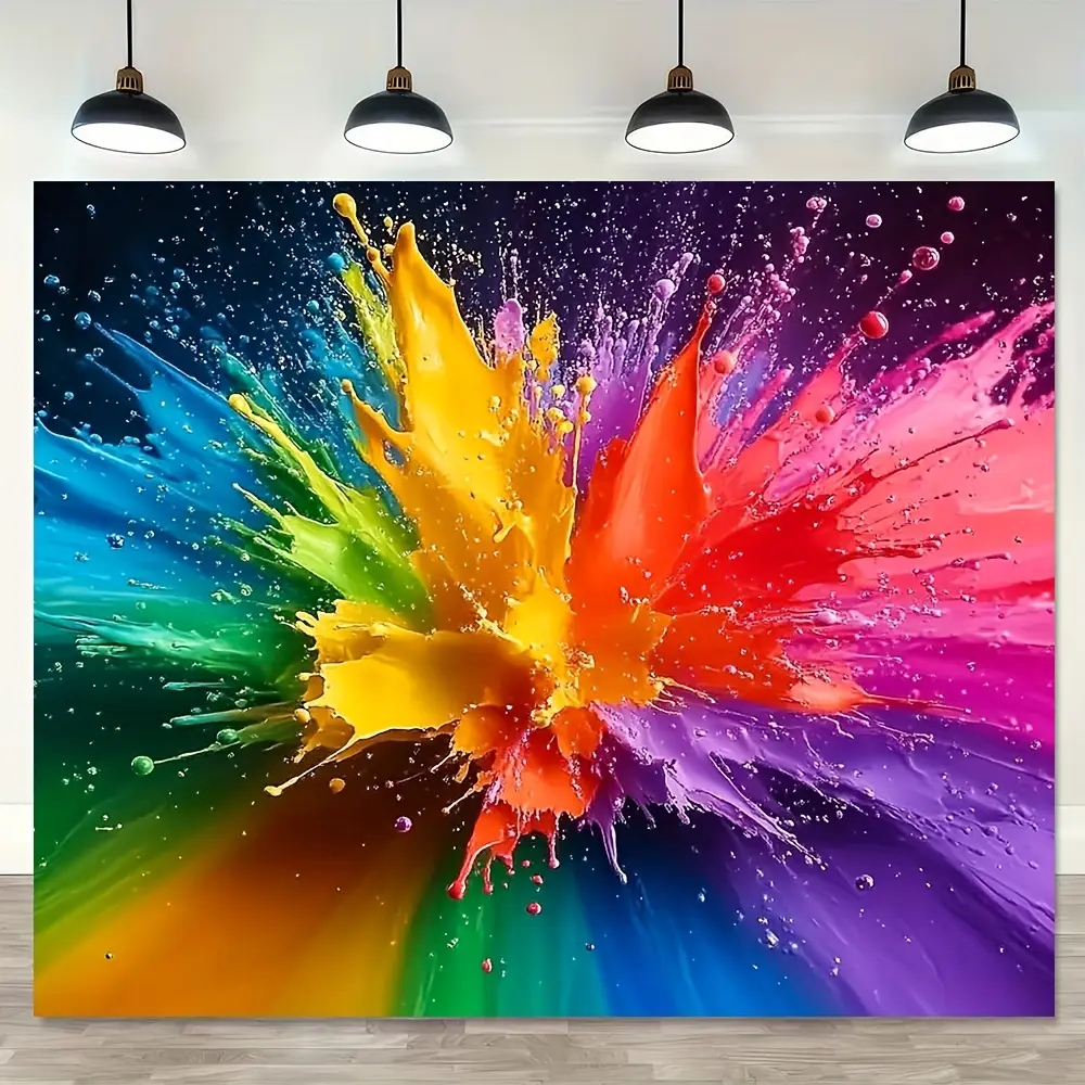 Rainbow Graffiti Tapestry - Colorful Textile Wall Hanging, Pride Party Decoration, Multipurpose Room-Garden Decor, Ideal Gift
