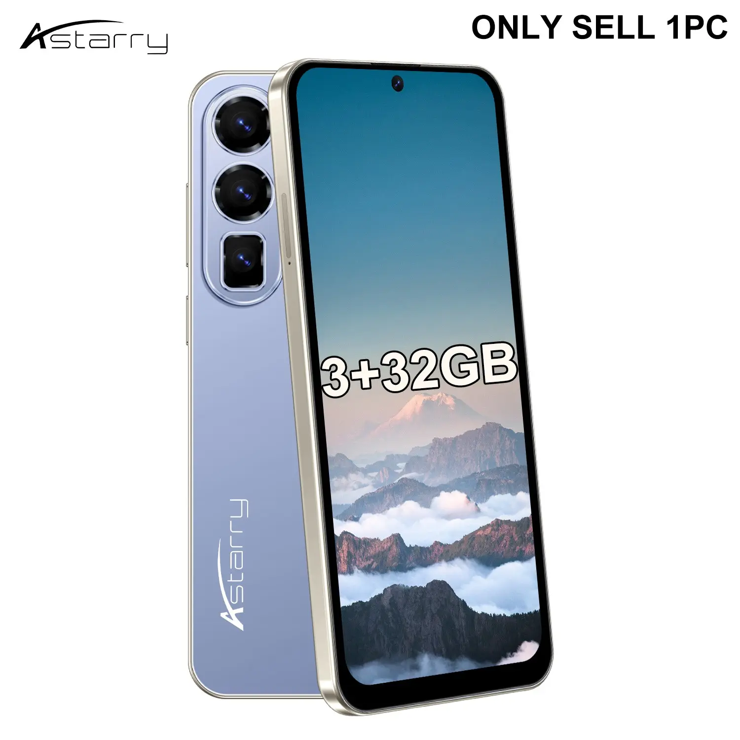 Astarry-3GB+32GB Smartphone S26 Ultra 6.56-inch Global Unlocked 4G Network 2MP+5MP Android 10.0 Version Smartphone Dual SIM Dual Standby Business Unlock Phone