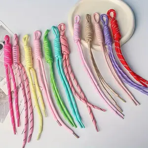 20 Pieces Colorful Nylon Rope DIY Craft Kit, Ideal for Keychains, Random Colors, Backpack Charms, Handmade Coils, Event Gift Materials