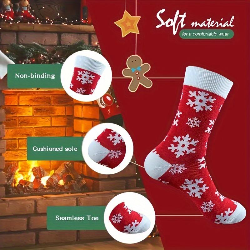 Random 17 Pairs of Autumn/Winter New Christmas Socks, Warm and Cold-Proof Cartoon Santa Claus Reindeer Snowflake Happy Holiday Comfortable Soft Unisex Mid-Calf, Advent Calendar Christmas, Advent Calendar Stuffers, Advent Calendar Christmas Women, Sock Adv