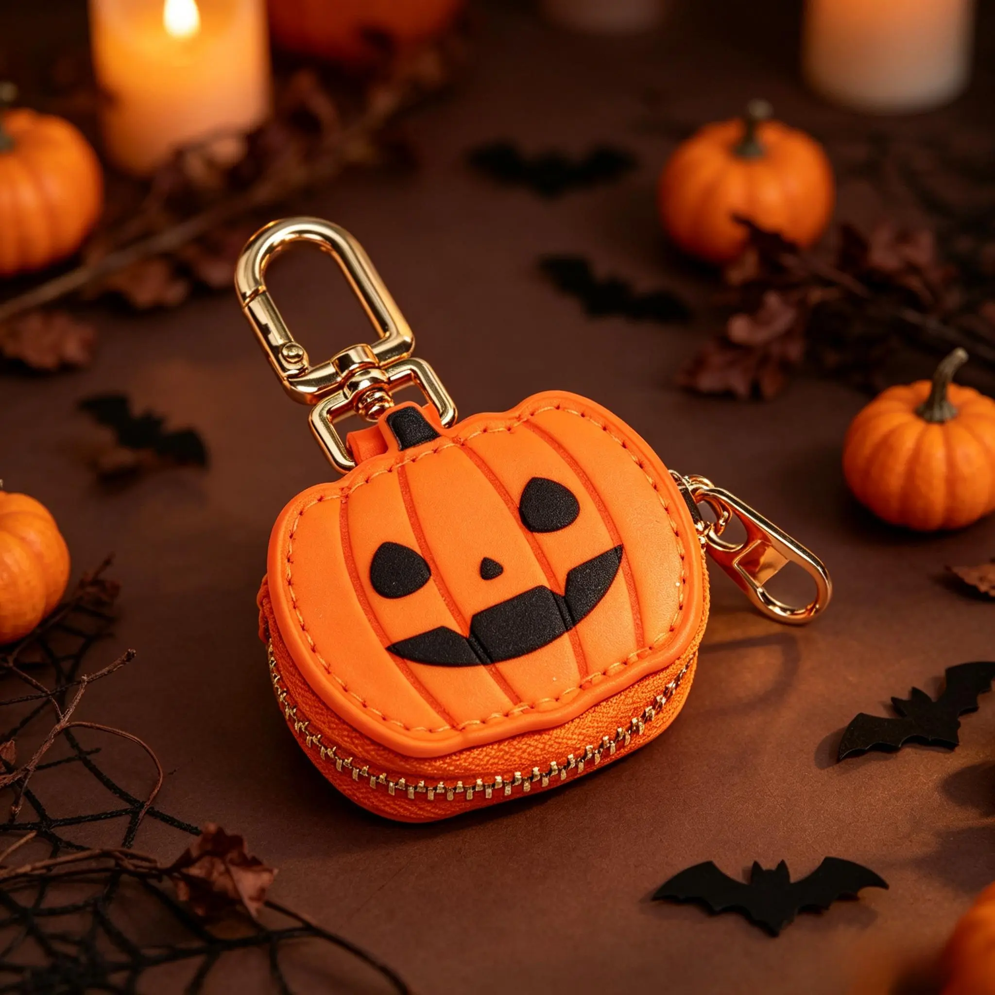 Cute Mini Women's  Charms,  Accessories, Purse Charms for Handbags, Pumpkin Shaped Coin Purse  Ornament Set, Fun & Unique Novelty Pendant, Creative Funny Gift, Spooky Halloween Present, Ideal Gift, Portable for Daily Use & Travel prank crochet shoulder