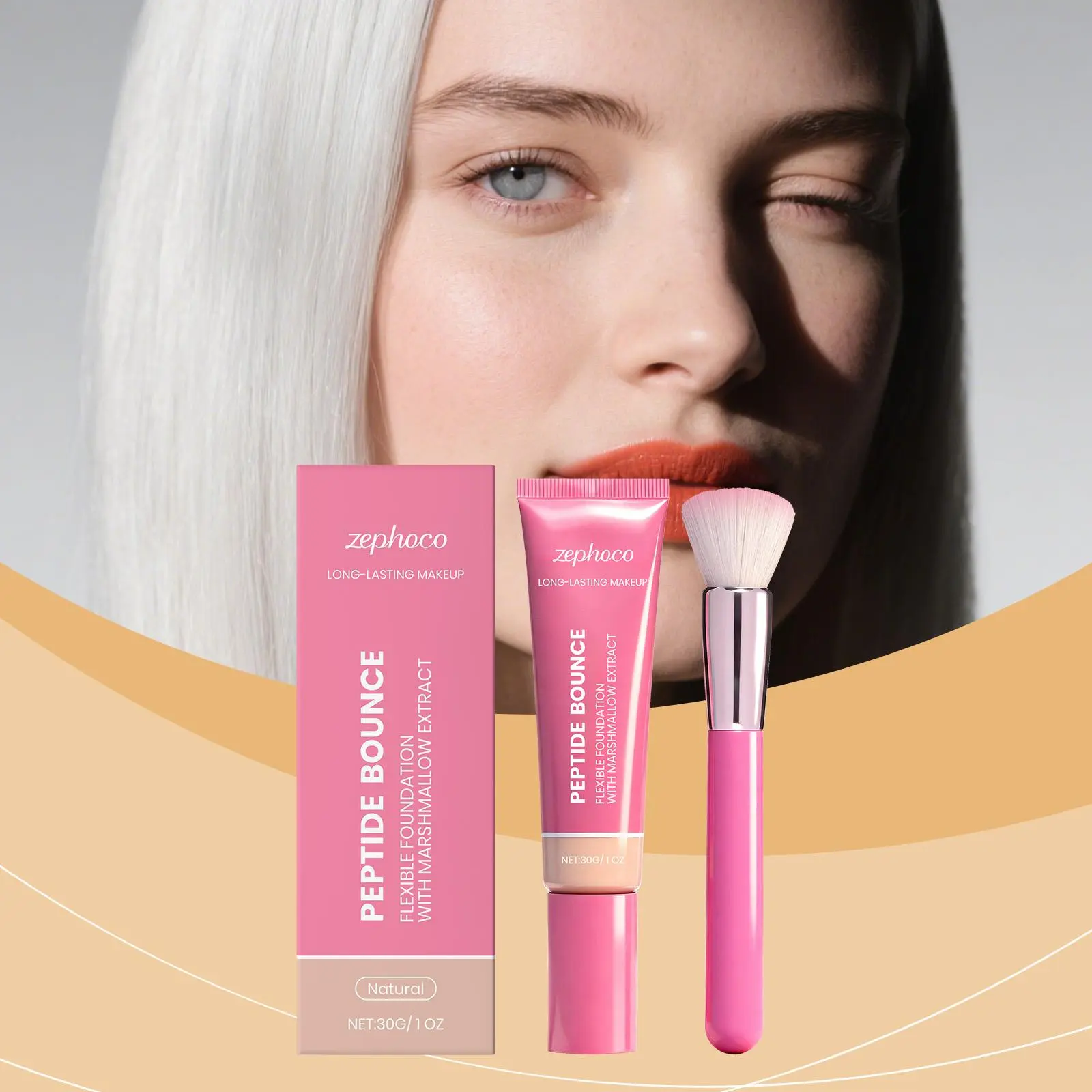 Skin-nourishing Matte Foundation Cream, Lightweight Breathable Natural Long Lasting Makeup, Conceals Facial Imperfections & Evens Tone, Oil Control Anti-oxidation Smooth Skin, Thoughtful Birthday Festival Gift For Makeup Lovers