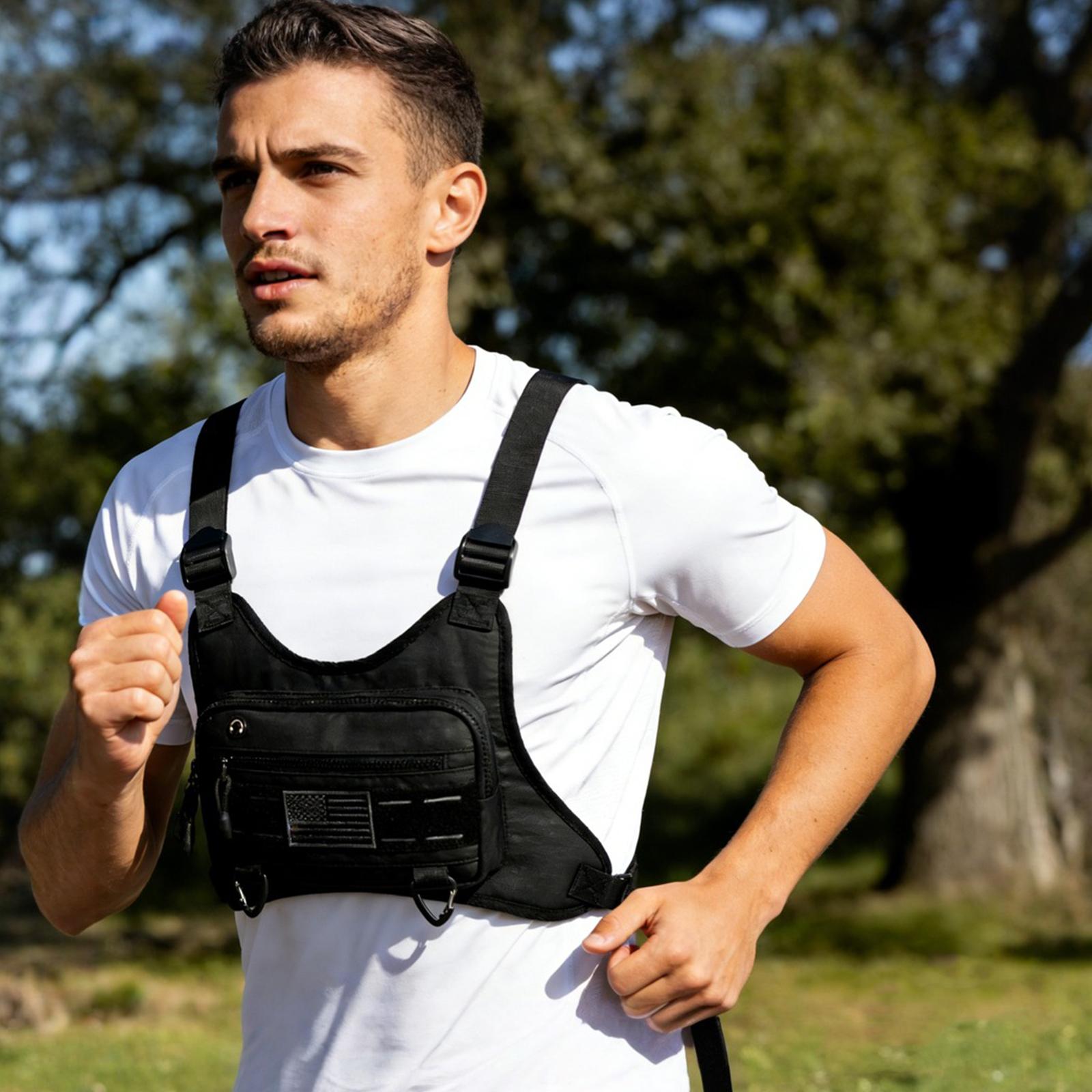 Outdoor Sports Chest Bag Adjustable EDC Travel Chest Pack Anti-Theft Multi-Functional for Workouts Cycling Hiking Motorcycle Accessories NEW