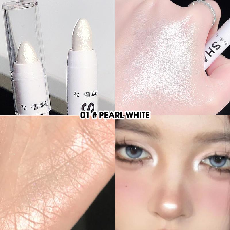 Long Lasting Shimmering Highlighter Pen, Glitter Eye Brightener Stick, Natural Eye Shadow Highlighting Pen, Eyeliner for Makeup, High-gloss Eyeshadow Pen, Glow Seeker Highlighter Pen