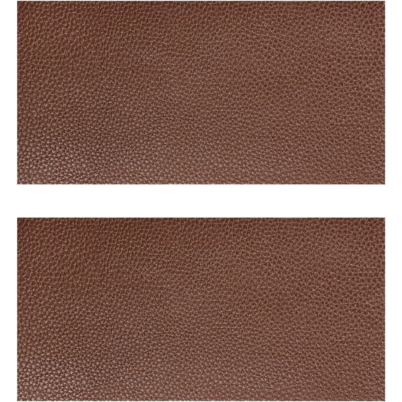 2 count Leather Repair Patch Tape, 4 x 8 Inch Self-Adhesive PU Vinyl Repair Kit Cuttable Patches, Portable Super-Thin Leather Patch Tape for Repairing  Seats Sofas Chairs (Dark Brown)