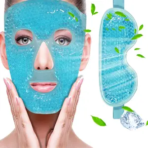 New cold gel skin friendly ice mask Cold and hot dual application eye mask Light mask Eye mask facial mask, reusable, good for summer