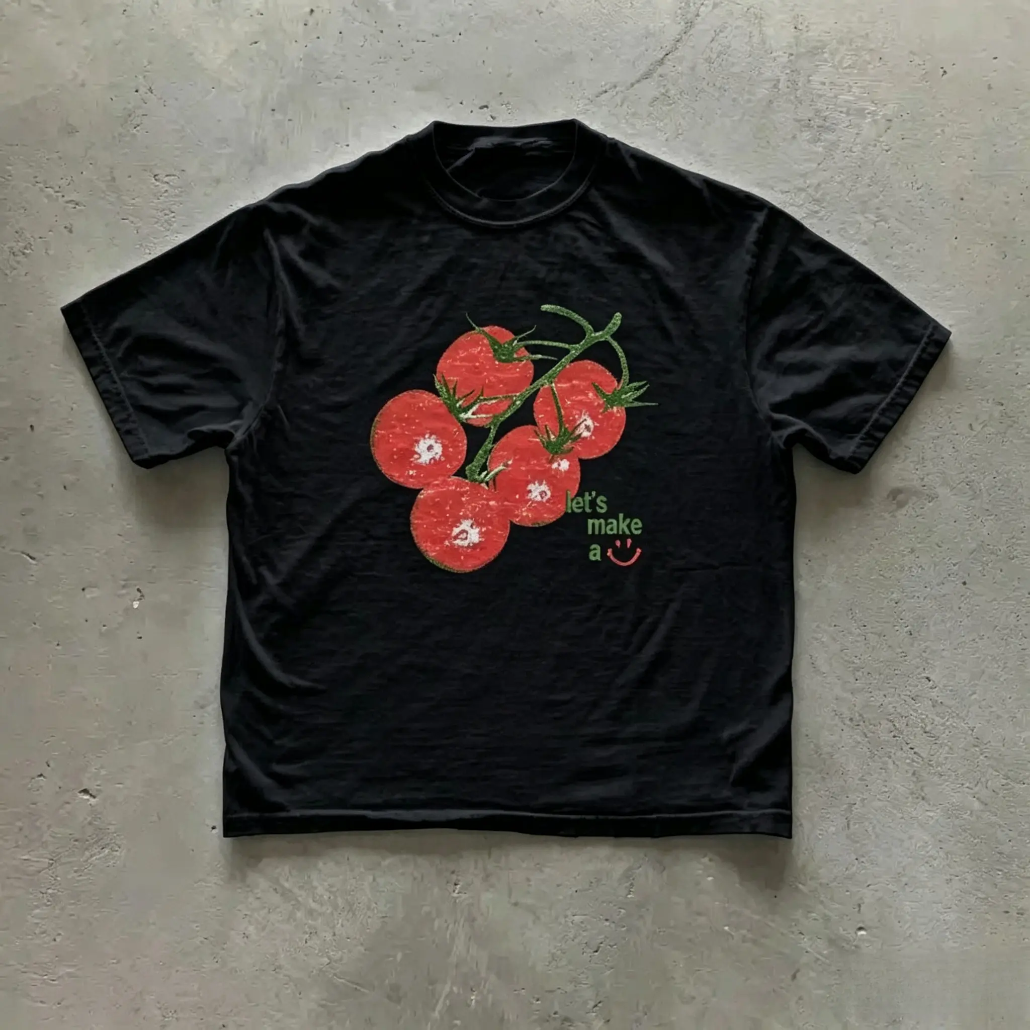 y2k Tomato T-Shirt, Cottagecore Tee, Graphic Tees Gothic Grunge Y2k Emo Scene Amity Affliction Style Clothes Men Women Streetwear