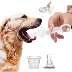 Soft Tip Cat & Dog Syringe Bottles - Oral Pet Feeding Kit for Nursing Puppies & Kittens