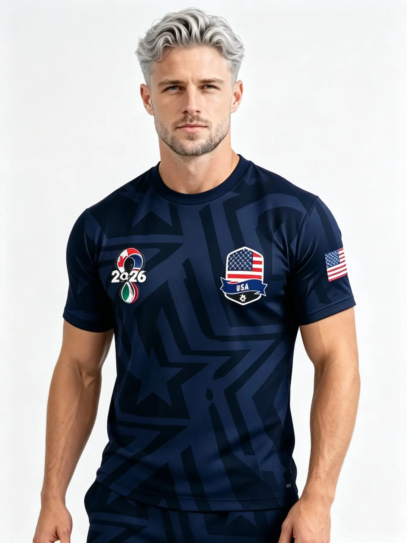 2026 Men's Football Short Sleeve T-Shirt, Summer Outdoor Sports Tee, Ideal for Training, Matches, Watching, Casual Slim Fit, Active T Shirts, Athletic Tee Shirts