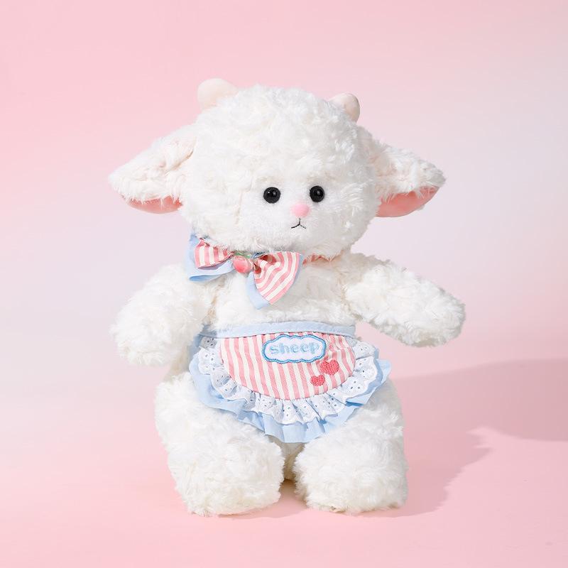 Cute little sheep plush toy, adorable little sheep doll, a lovely Valentine's Day gift