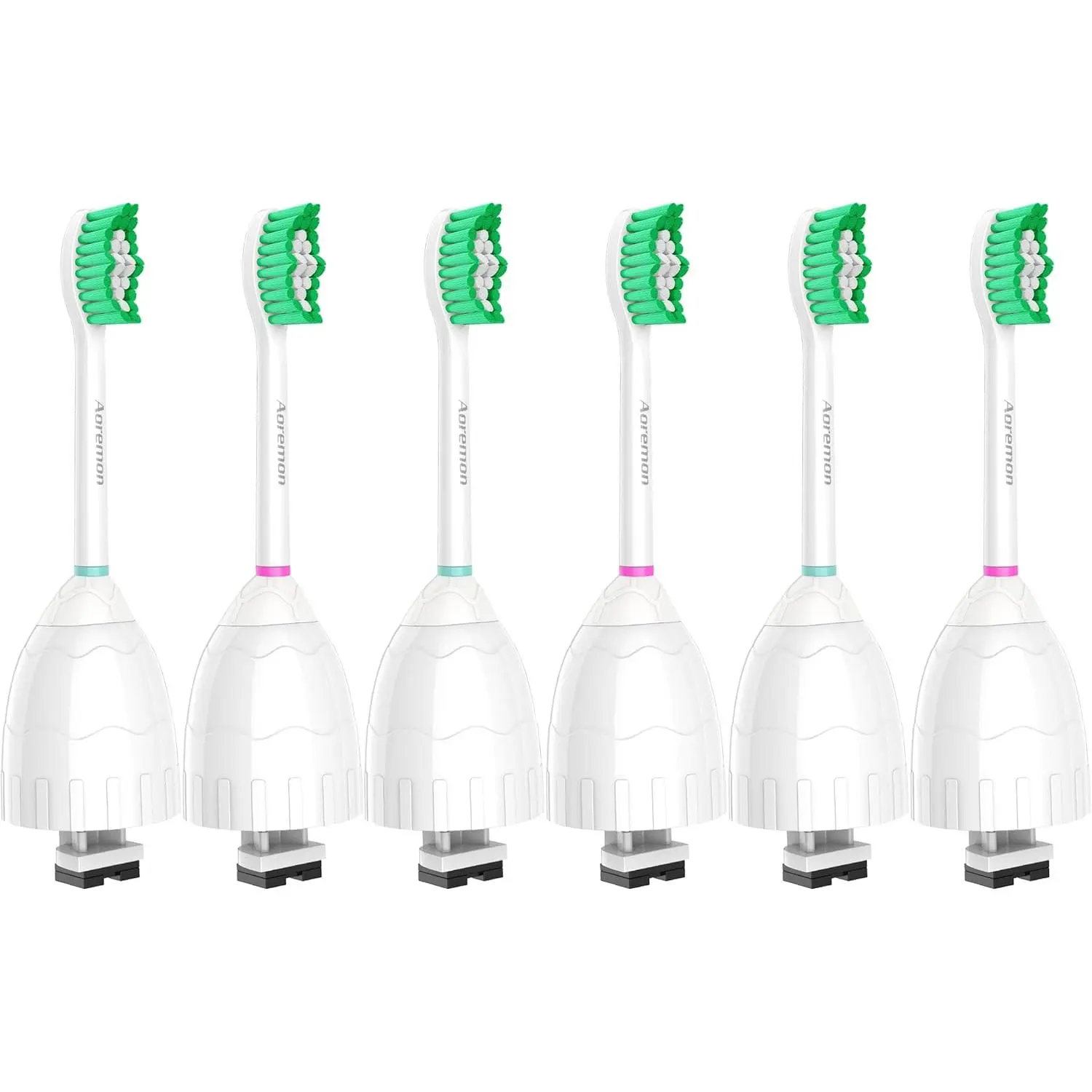 Replacement Toothbrush Heads for Sonicare E-Series HX7022/66,6PCS |   Toothbrush Heads fit for Essence Xtreme Elite Advance CleanCare Screw-on Electric Toothbrush Handle with Caps
