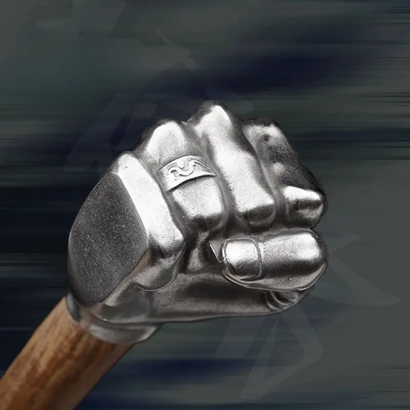 Stainless Steel Punch Hammer Sculpture, Collectible Hardware Tool, Car Safety Pin Hammer, Solid Hammer for Display and Play, Solid Construction, Durable, Unique Design