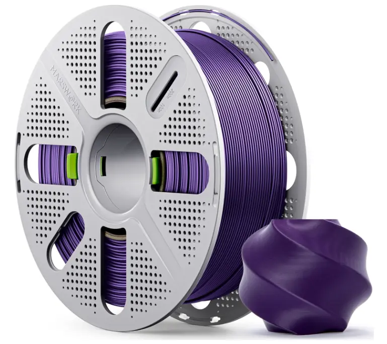 1kg (2.2lbs) MarsWork PLA Basic Filament with Reusable Spool, 1.75mm 3D Printing Filament, Compatible with Bambu Lab 3D Printers and Refill Filament 1kg (2.2lbs)