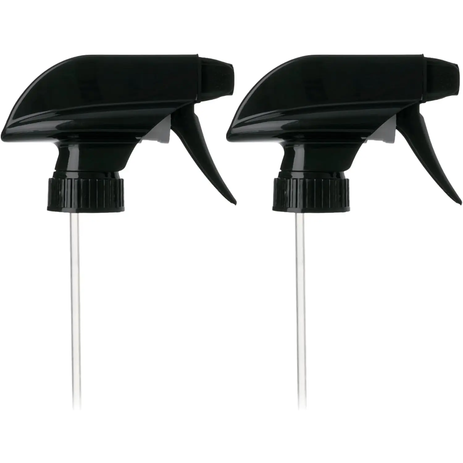 28-400 Black Trigger Sprayer – /Stream/Off Nozzle, 9.25” Dip Tube, 1.3cc Output – Heavy-Duty PP Plastic  Sprayer (2 -Pack) (Bottles Not Included)