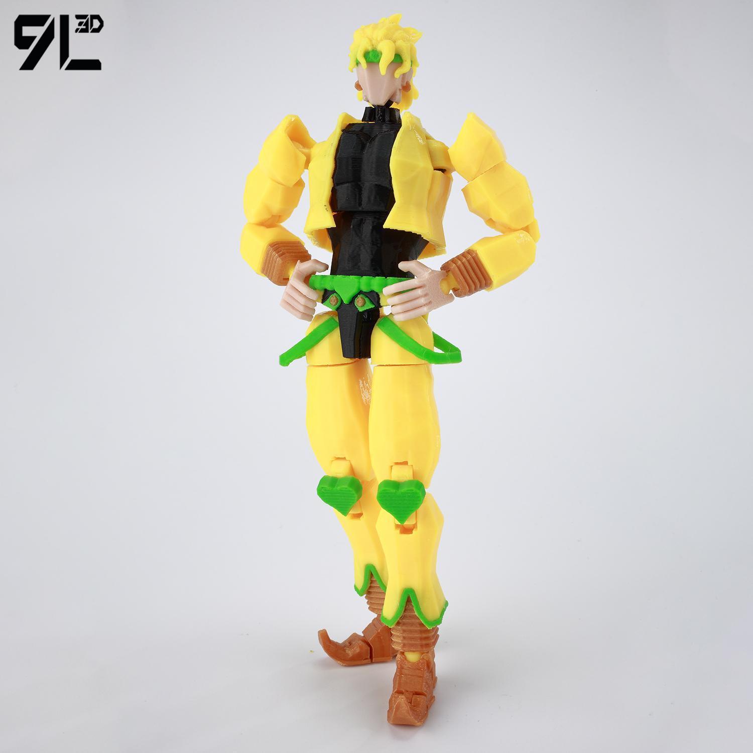 ​9L3D Lucky13 JoJo's Jotaro Kujo Action Figure Dummy13 with Star Platinum T13 Multi-Jointed 3D Printed Collectible Toys Titan13