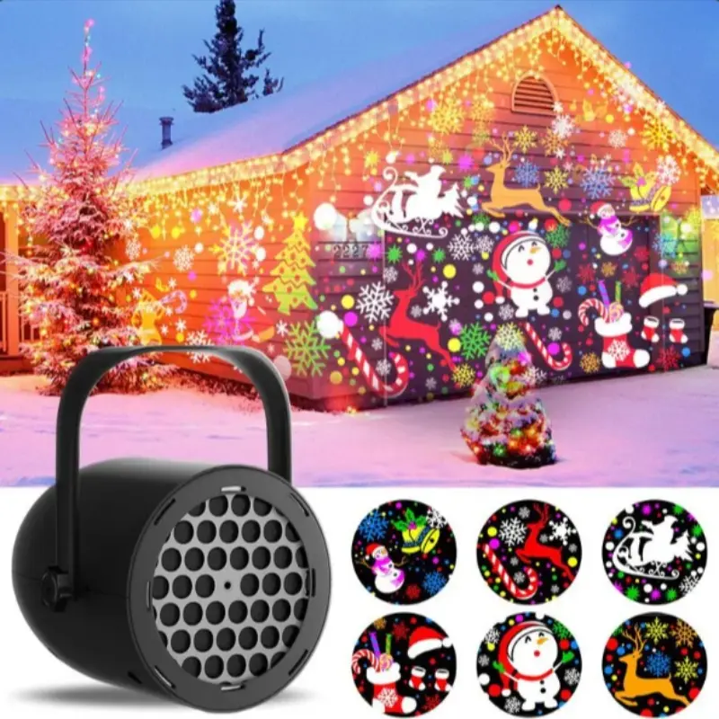 Christmas Projector Joytutus LED, 16 Patterns, USB Powered, Home and Car Use, Dynamic Stage Projector, Festive Party Atmosphere