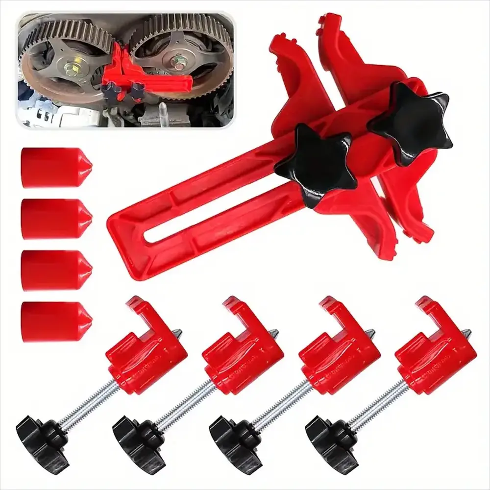 9-Piece Universal Camshaft Locking Tool Set, Car Engine Timing Gear Locking Kit, Enhances Performance, Ideal for Automotive Use