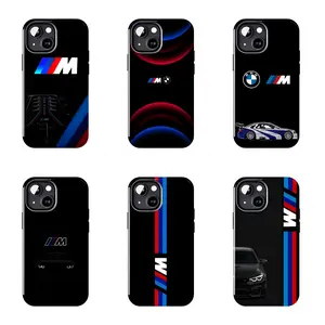 BMW M Tricolor Stripe Racing Phone Case Suitable for iPhone 17-11 Pro Max/Plus and  Samsung Galaxy S23-25
