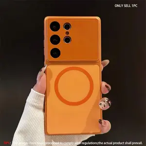 Magnetic Matte Corning Glass Phone Case with Lens Protection, Shockproof Cover for Samsung S26 Ultra S26 Plus S25 S24 S23 Ultra, Magsafe Compatible